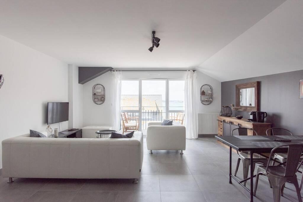Appartement 4 Etoiles Vue Mer Et Bord De Plage Chez Odette Saint-Malo Bagian luar foto